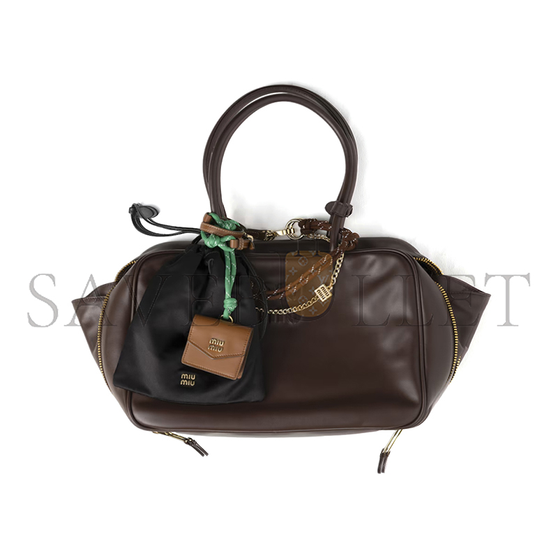 MIU MIU LEATHER, CORD AND METAL TRICK KEYRING 5TL510 MIU MIU LEATHER, CORD AND METAL TRICK KEYRING 5TL510